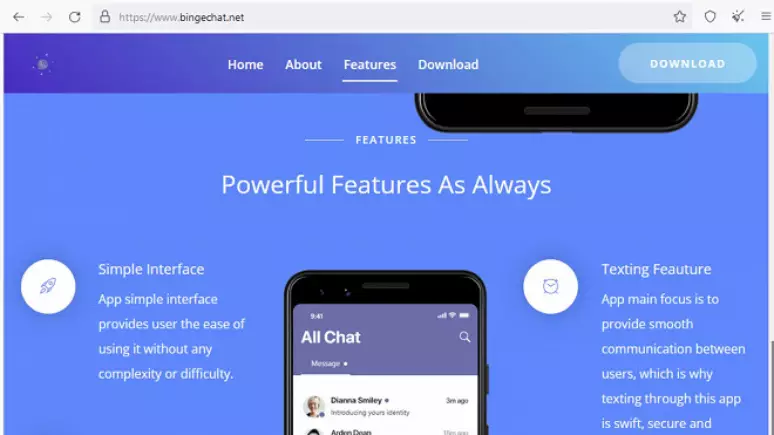 WhatsApp scam Bingechat