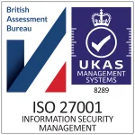 ISO 27001 UKAS logo